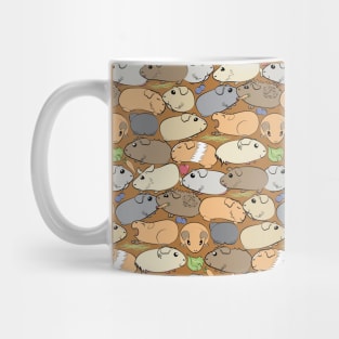 Piggy Pile! Guinea Pig Pattern Mug